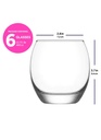  SR  EMPIRE 364 طقم كاسات زجاج 