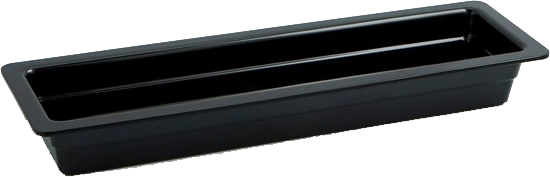 12465.BL صحن ملمين اسود 53*16.2*6.5