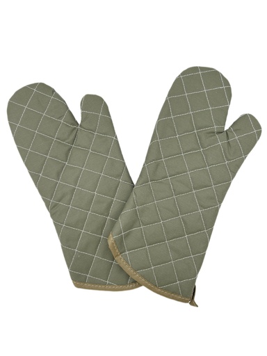 [7290010132232]  BEROX-EQ -35128 كفوف يدين قماش حراري اخضر قطعتين  45 سم 
