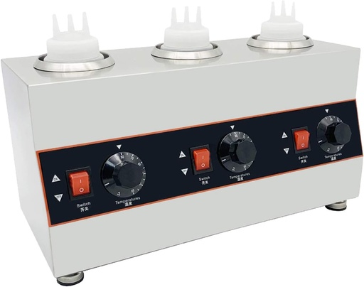 ماكنة تسيح شوكلاتة ستانلس كهربائي 2 عين M.S-SW-2A 